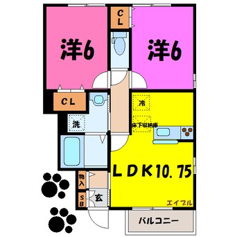 間取図 ファインヒル（甘楽郡甘楽町大字小幡）