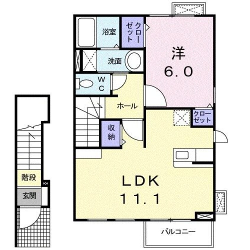 間取図 グランドパレス髙樹Ⅷ（高崎市芝塚町）