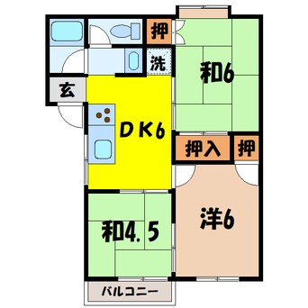 間取図 ロイヤルハウスミタ（高崎市菅谷町）