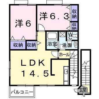 間取図 パール・カーサ(藤岡市藤岡)