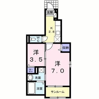 間取図 プラシードＮ（高崎市八千代）