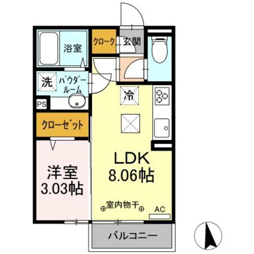 間取図 オペラハウス下之城（高崎市下之城町）