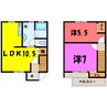 プレミアム(藤岡市下戸塚) 2LDKの間取り