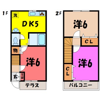 間取図 サンシャイン(藤岡市岡之郷)