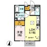 オー・ピュール　A/B 1LDKの間取り