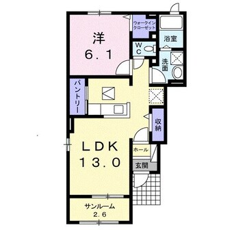 間取図 ホワイトレオニス玉村　A/B（玉村町大字樋越）