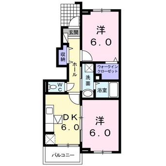 間取図 ブルー・スカイ　Ⅰ・Ⅱ（藤岡市岡之郷）