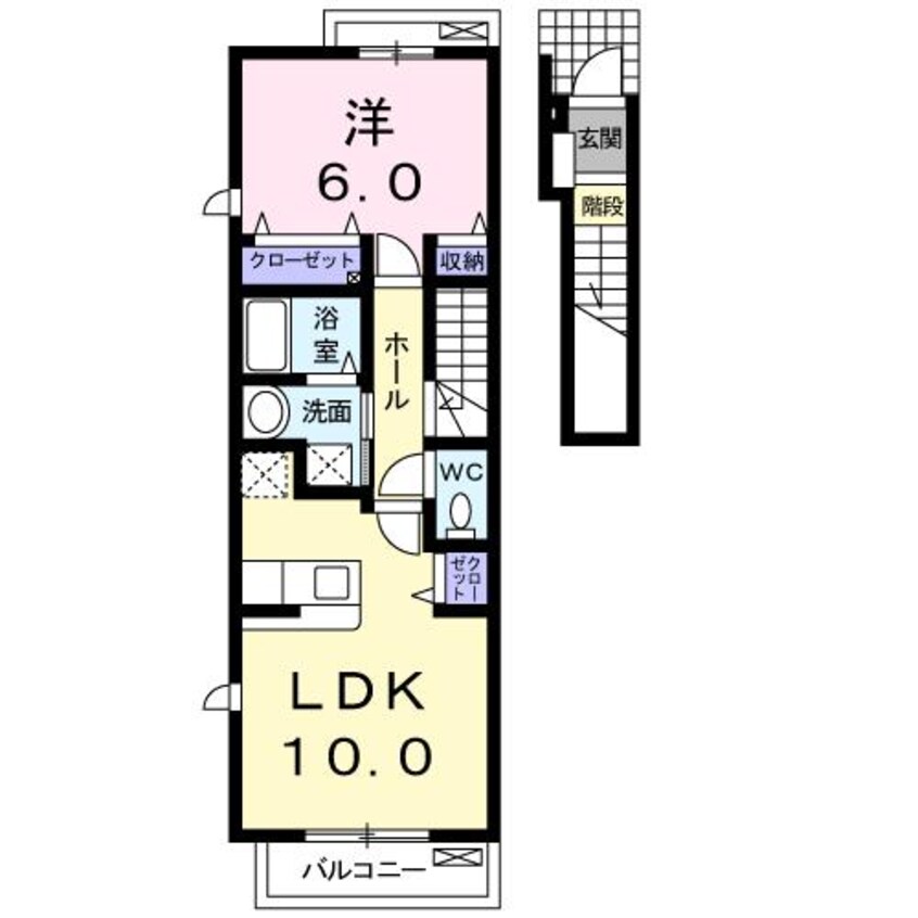 間取図 メゾン　アンジュ（藤岡市藤岡）