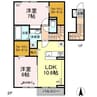 ソレイユ 2LDKの間取り