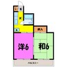 渡辺レジデンス（高崎市新町） 2Kの間取り