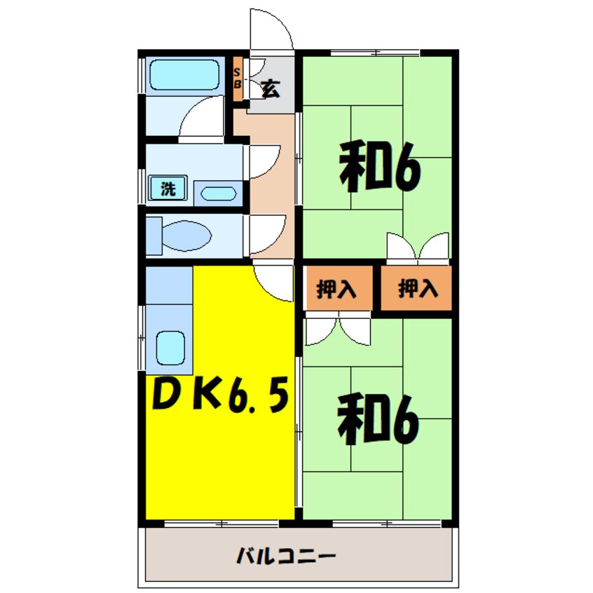 間取図 渡辺レジデンス（高崎市新町）