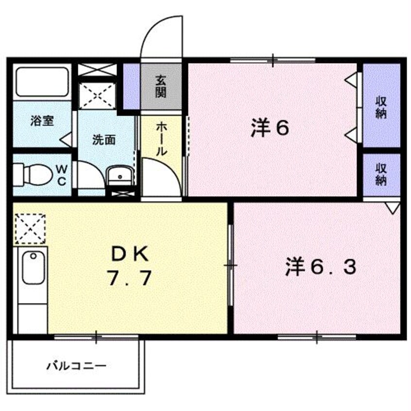 間取図 ルミエール松本（藤岡市上戸塚）