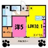 メゾンレジデンス（高崎市飯塚町） 1LDKの間取り