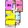 ハーベスト・ムーン　Ⅰ/Ⅱ 2LDKの間取り