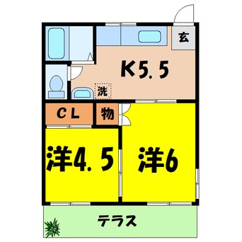 間取図 安斎コーポ（高崎市高関町）