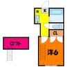 天神パレス 1Kの間取り