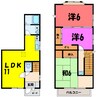 日吉町一丁目戸建て（前橋市日吉町） 3LDKの間取り