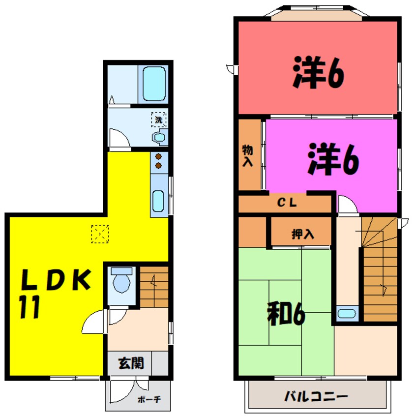 間取図 日吉町一丁目戸建て（前橋市日吉町）