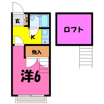 間取図 ドルフィン新前橋　(前橋市古市町)