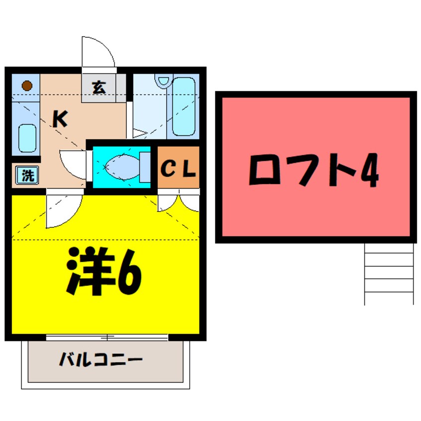 間取図 ジュネス上新田　(前橋市上新田町)