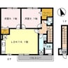 セジュールセントレ 2LDKの間取り