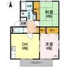 ハイツセリュー Ⅲ棟 2DKの間取り