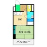 住友ハイツ(本町) 1DKの間取り