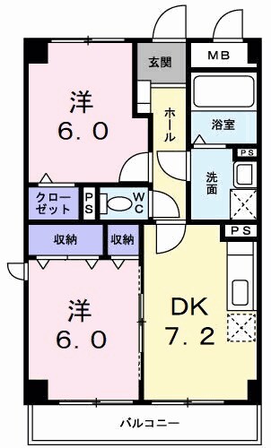 間取り図 グランデール　一本松