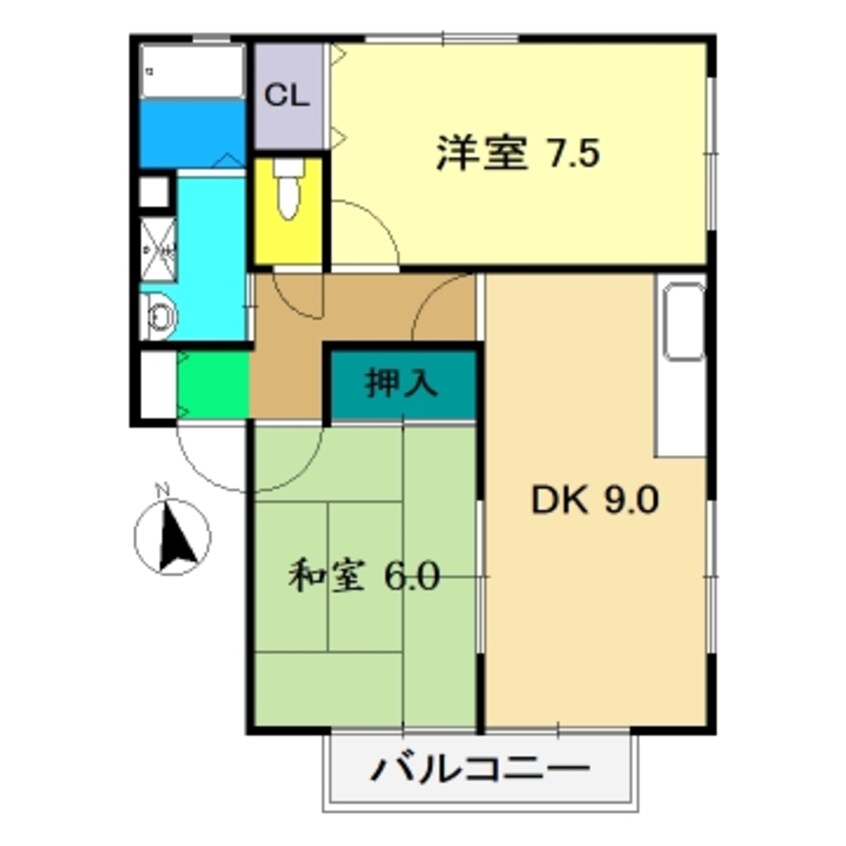 間取図 ハイツフルール