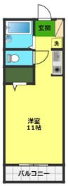 高知市電ごめん線・伊野線/新木駅 徒歩13分 1階 築36年 1Rの間取り