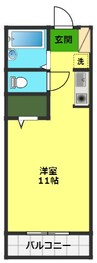 高知市電ごめん線・伊野線/新木駅 徒歩13分 1階 築36年 1Rの間取り