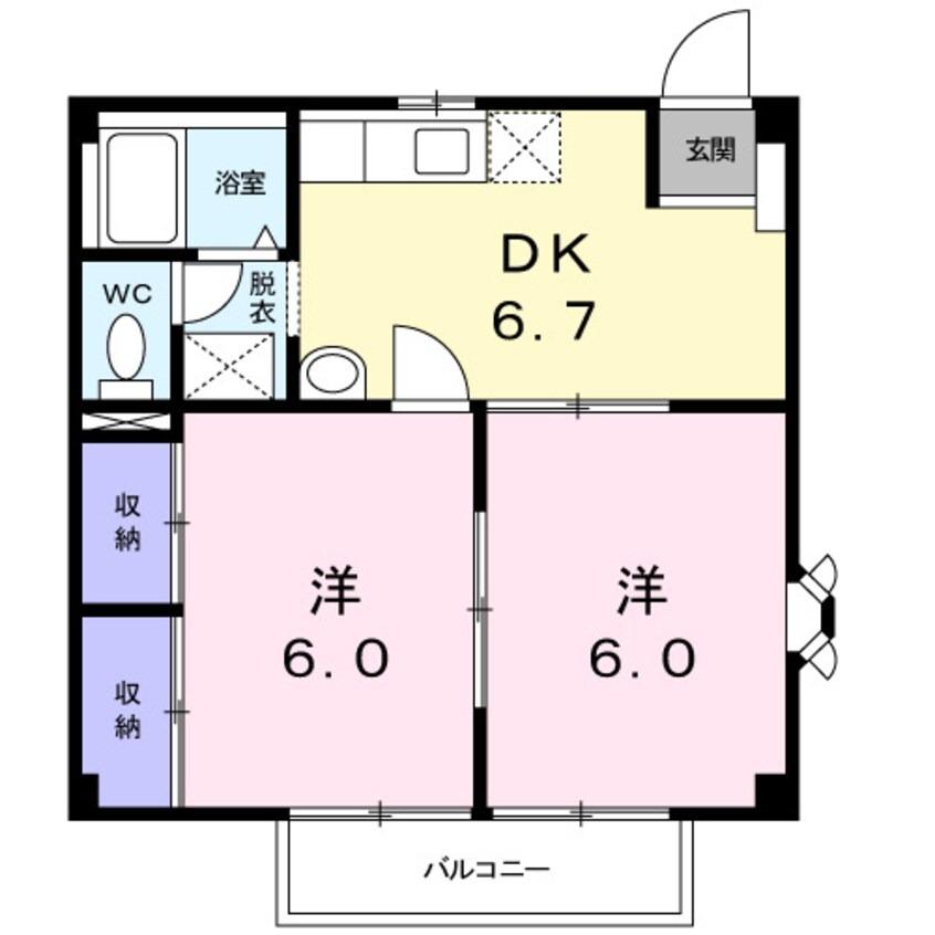 間取図 イースト　ハイツ