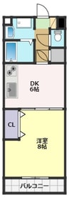 プルミエール 1DKの間取り