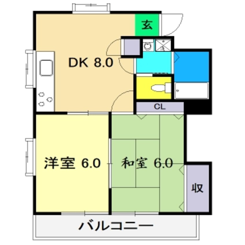 間取図 リフュージュ･K