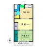 北村マンション(高須) 2DKの間取り