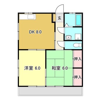 間取図 グリーンエスカイア