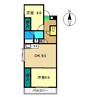 Ricorso JOYAMA 2DKの間取り