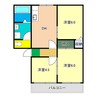 土讃線/薊野駅 徒歩9分 1階 築27年 3DKの間取り