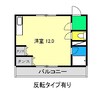サンシティ船戸 1Rの間取り