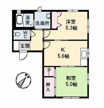 間取図 シャーメゾン伊野