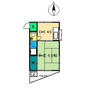 間取図 サンヒルズ中万々