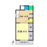 ボンジュール宗円 1DKの間取り