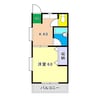 セレクト高須 1Kの間取り