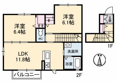 間取り図 シャーメゾン フラーリッシュⅡ