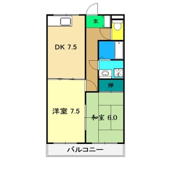 間取図 あざみのスクエア Ⅱ