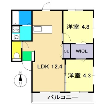 間取図 レトア朝倉