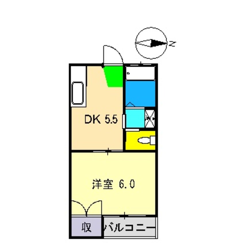 間取図 グリーンハイツ(神田船岡)