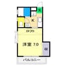 ジョイシティ 1Kの間取り