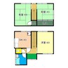 土讃線/薊野駅 徒歩13分 2階 築47年 4DKの間取り