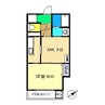 メイプル高須 1DKの間取り